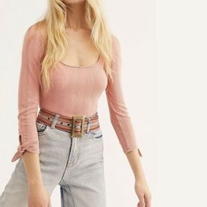 NWT Free People Move On Bodysuit